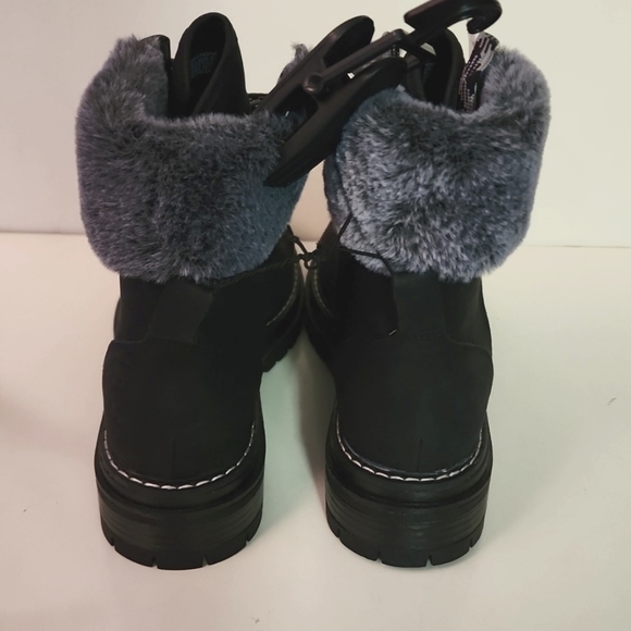 Time and Tru Memory Foam Heay Duty Womens Black Fashion/Winter Boots, Work Boots - Picture 3 of 8